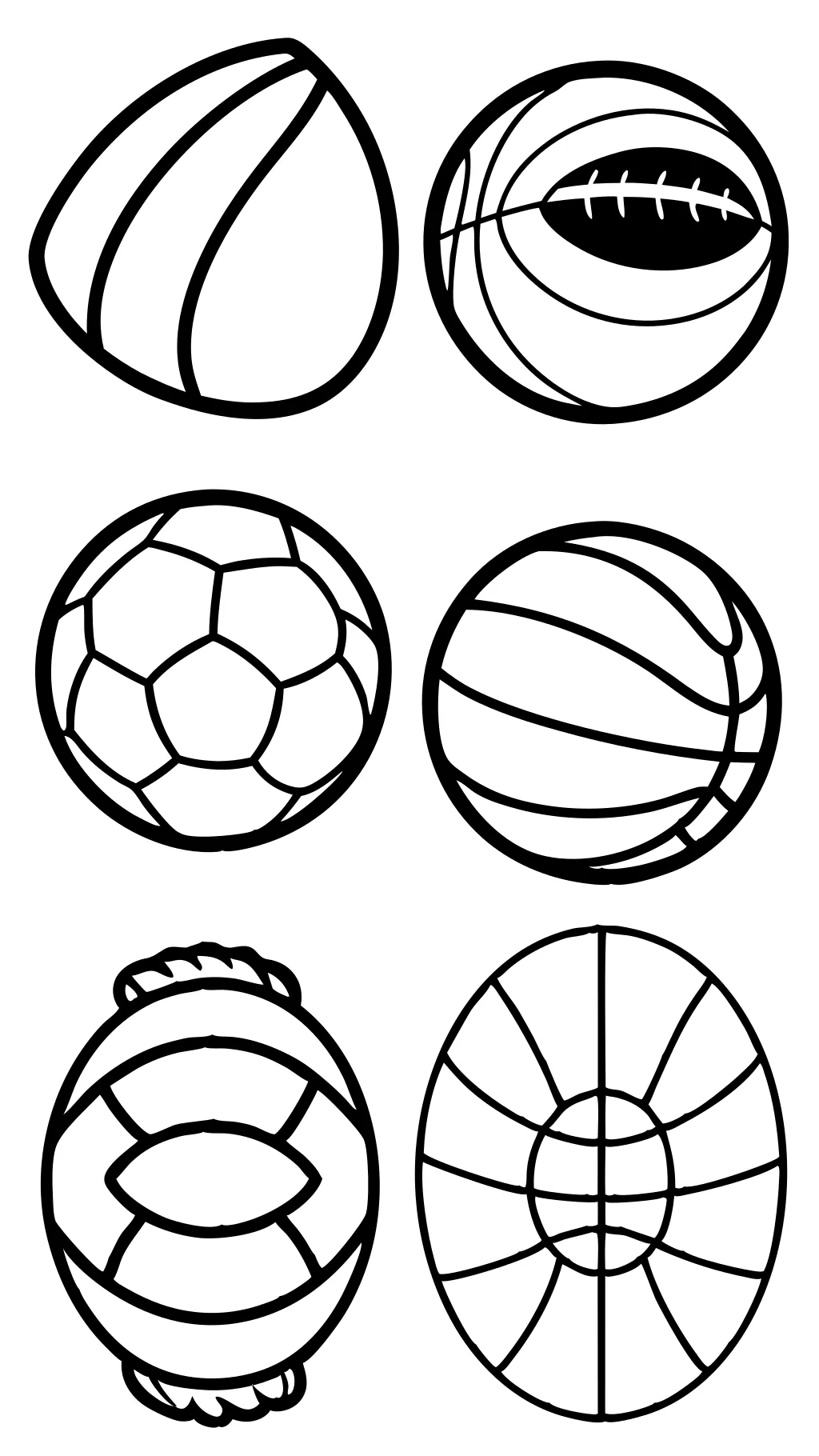 coloring pages sports balls